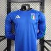 2024 Long Sleeve Player Version  Italy Home Football Shirt 1:1 Thai Quality
