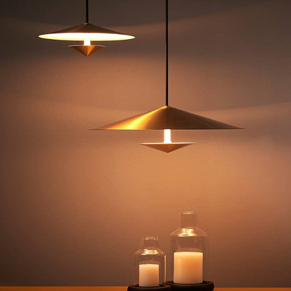 Brass Dome Cone Pendant Light For Kitchen Island