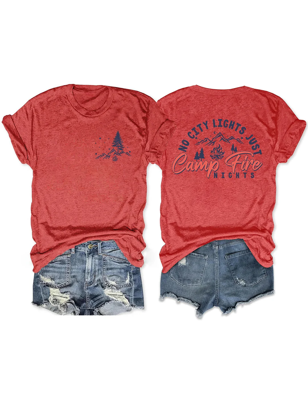 No City Lights Just Campfire Nights T-shirt