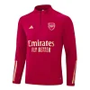 2023/2024 Arsenal Half-Pull Training Suit Red Football Shirt 1:1 Thai Quality