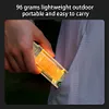 Super Bright Flashlight USB Charging 150LM Mini Camping Light for Hiking (Khaki)