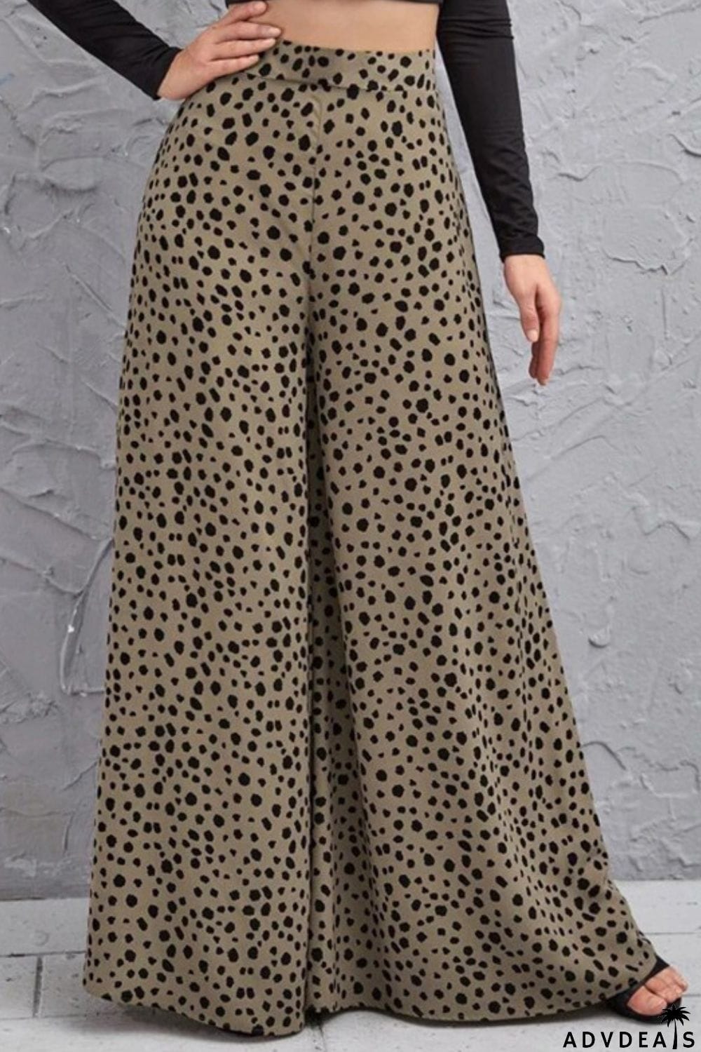 Animal Print High-Rise Culottes