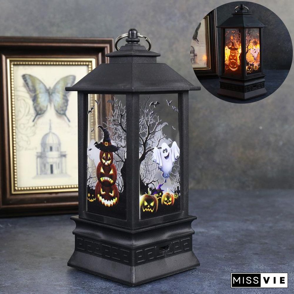 Halloween Simulation Flame Oil Lamp