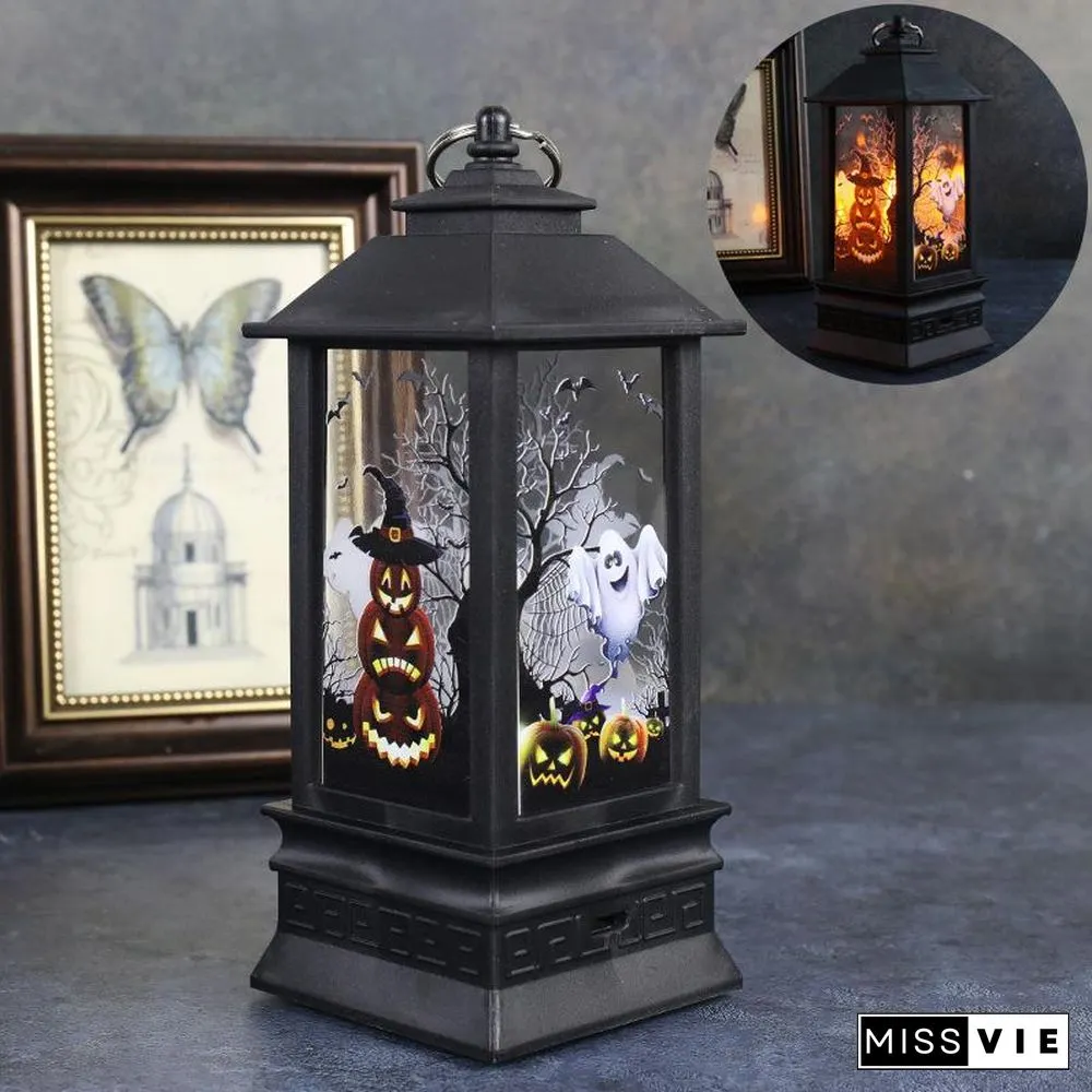Halloween Simulation Flame Oil Lamp