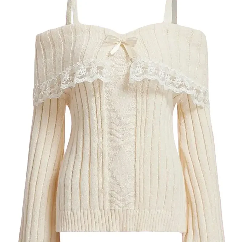 Coquette Knit Sweater Top