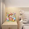 (US Only)2D Flat Print Easter Cat 5D DIY Table Top Diamond Painting Ornament Kits