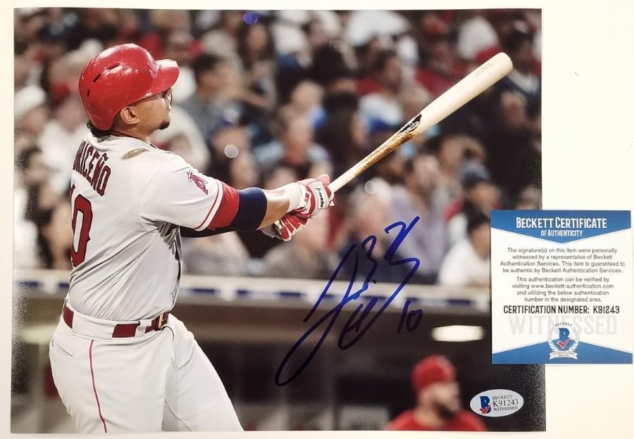 JOSE BRICENO Signed Angels 8x10 Photo Poster painting #1 Autograph ~ Beckett BAS COA ITP