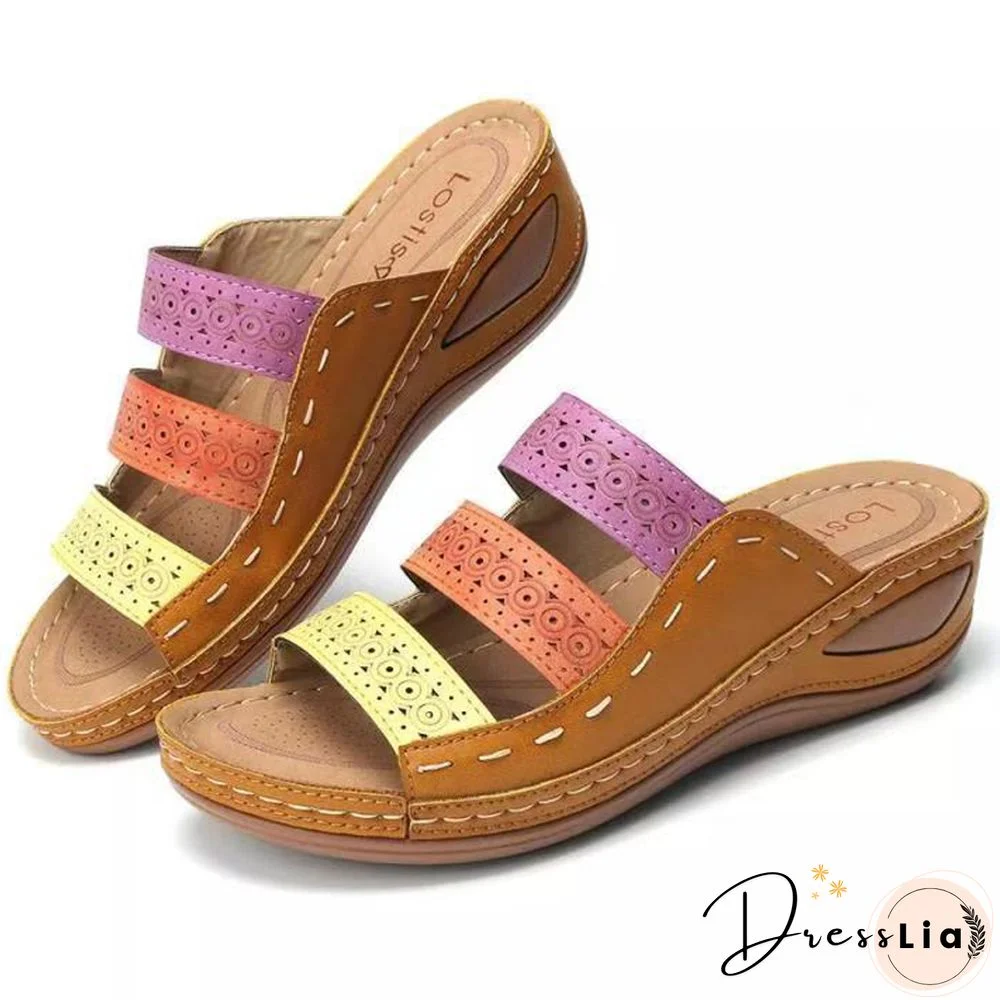 Women Sandals Fashion Wedges Shoes For Women Slippers Summer Shoes With Heels Sandals Flip Flops Women Beach Casual Shoes