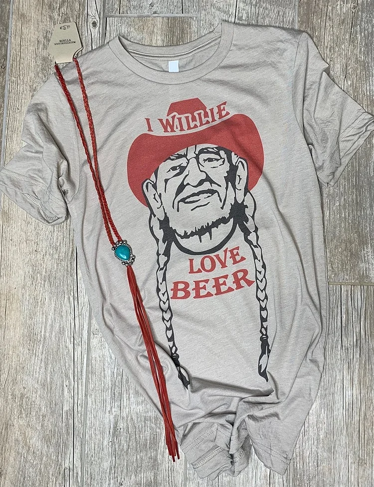 I Willie Love Beer Tee