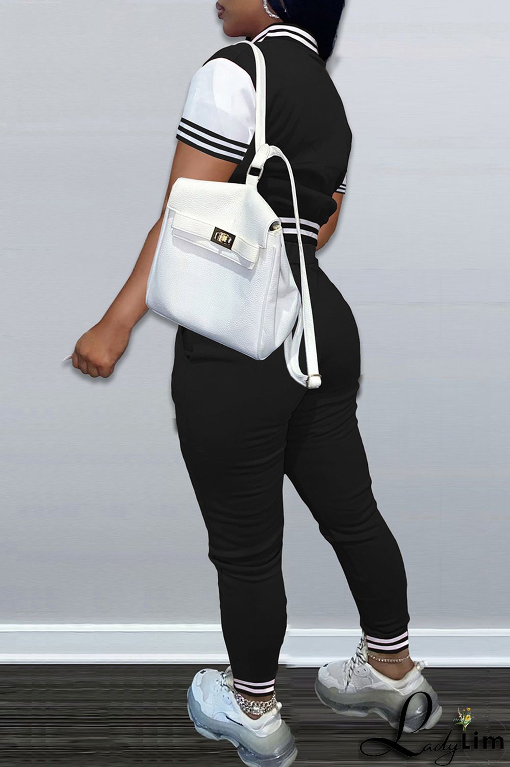 Army Green Fashion Casual Letter Print Split Joint Long Sleeve Two Pieces