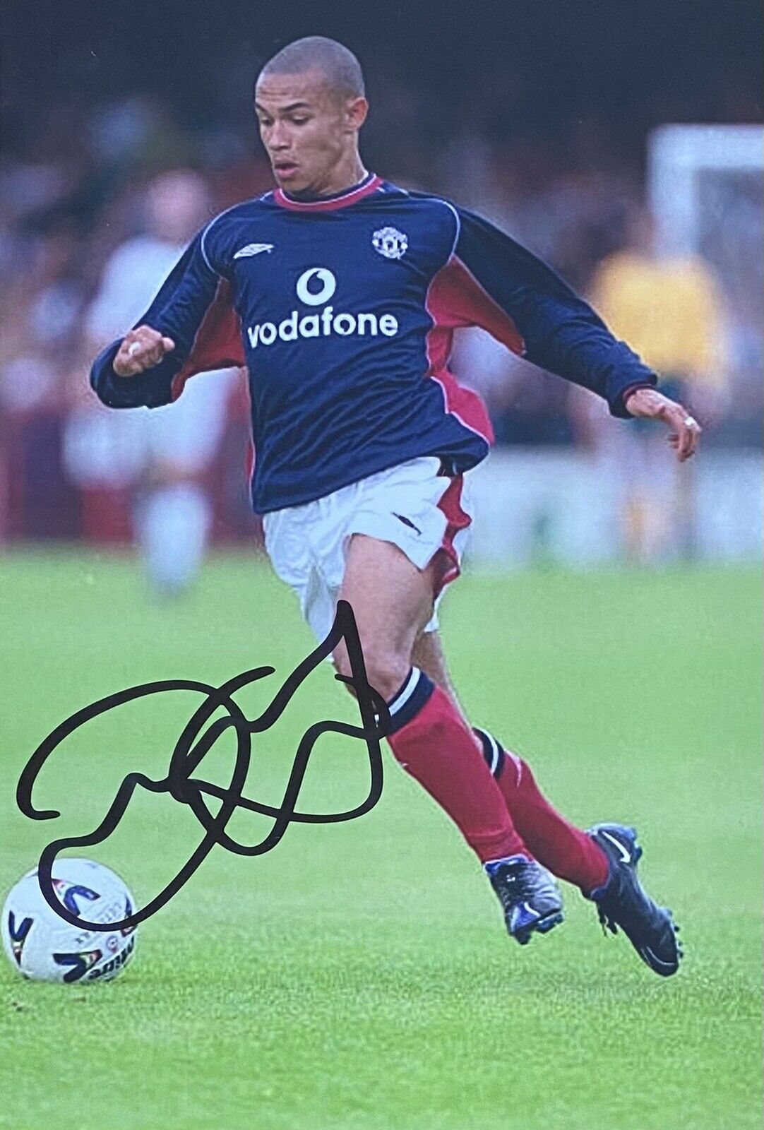 Danny Webber Genuine Hand Signed Manchester United 6X4 Photo Poster painting