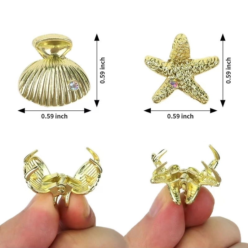 Women’s Minimalist Classic Style Solid Color Alloy Plating Hair Claws