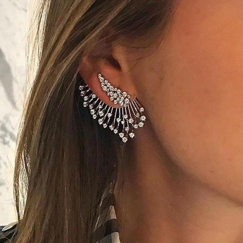 Rhinestone Wing Shape Women Stud Earrings | Oxredo Shop Ramadan Sale