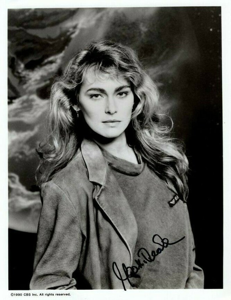 Joanna pacula signed 7x9 e.a.r.t.h. force original press Photo Poster painting