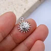 3Pcs/Lot Sun Smile Face Pendants Stainless Steel Celestial Dangle Charms DIY Bracelet Earring Jewelry Making Supplies Wholesale