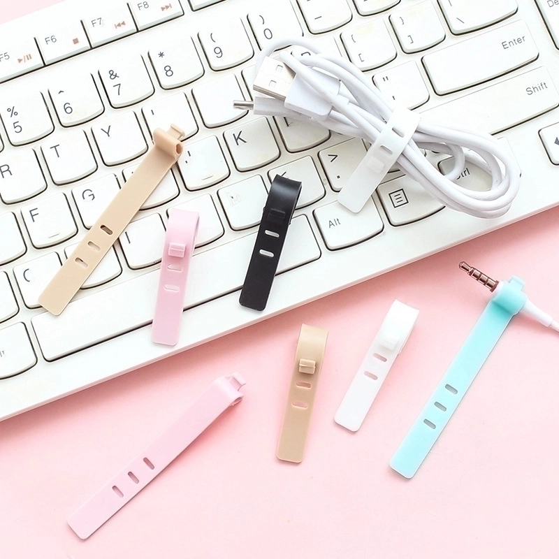 Anti-lost Headset Storage Silicone Cable Tie Data Cable Strap Headset Winder Bundle Protection Rope Cord Manager
