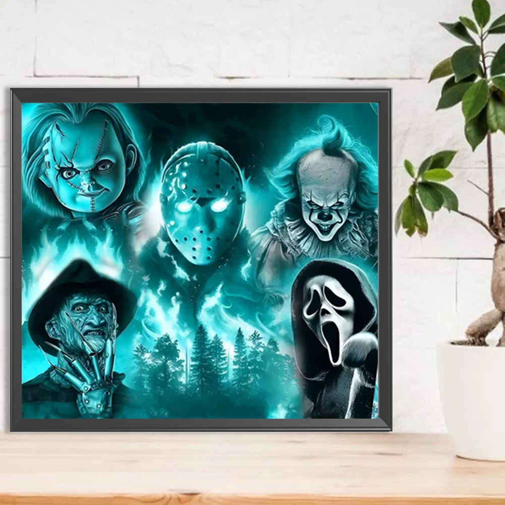 Diamond Painting - Full Round Drill - Horror Figures(Canvas|45*40cm)