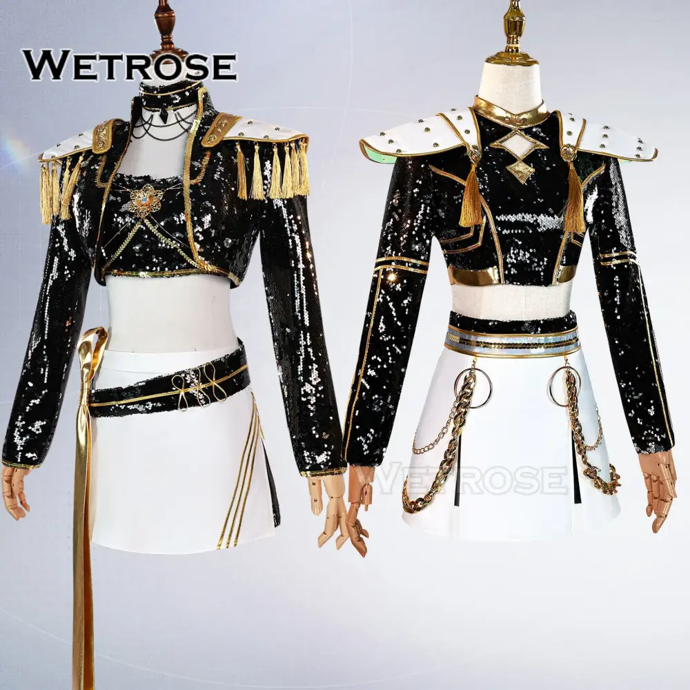 [Wetrose] Pre-Order K-Pop: Demon Hunters Black Golden Outfit Cosplay Costume