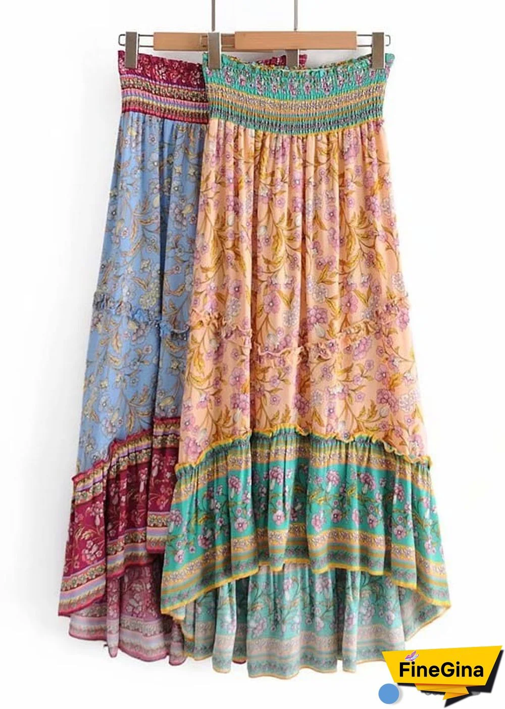 Boho Skirts in Rose Pink Aurelia For Women