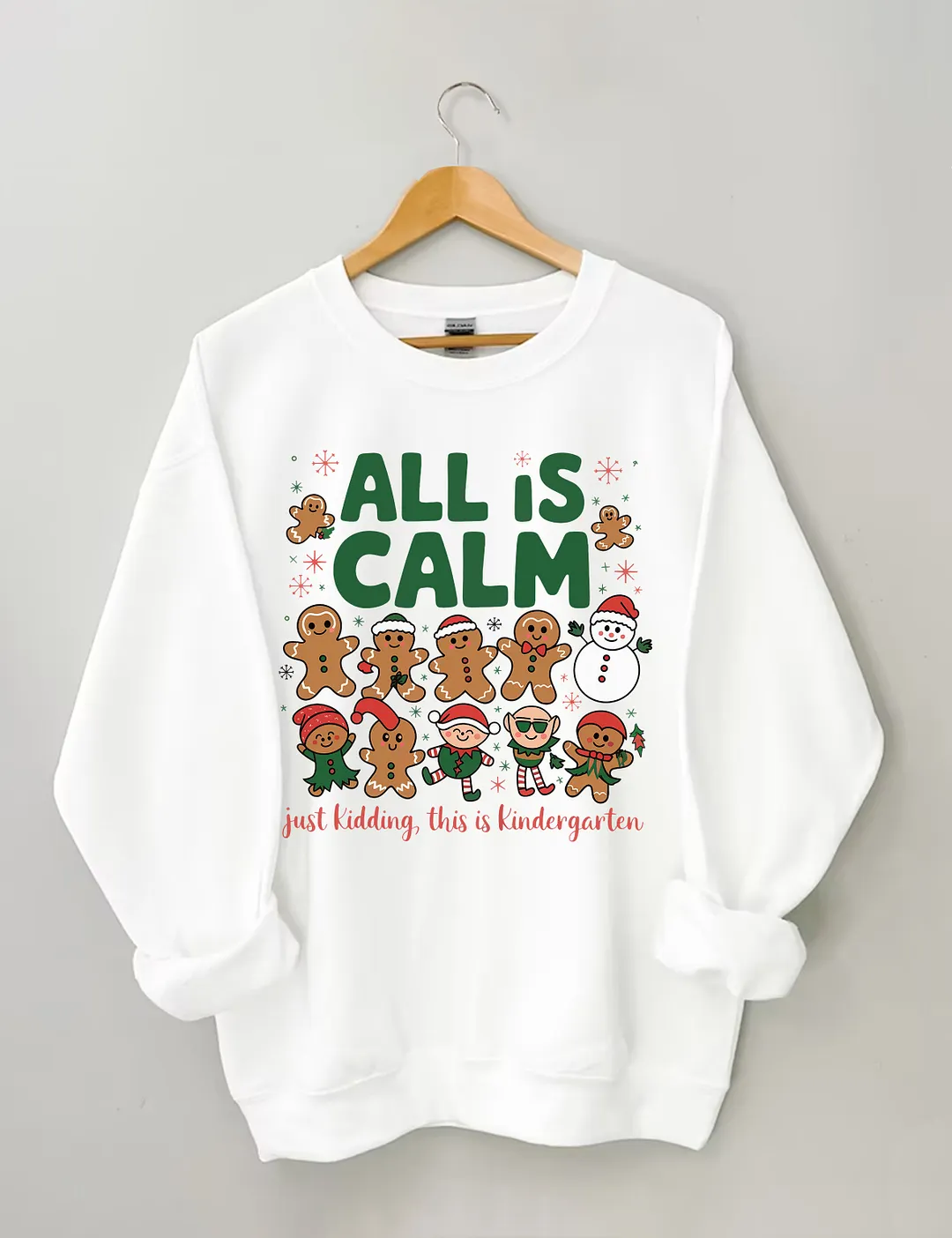 Kindergarten Teacher Christmas Sweatshirt