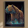 >SALE<5D DIY Full Round Drill Diamond Painting Tiger Kit Home Decoration (yu029)