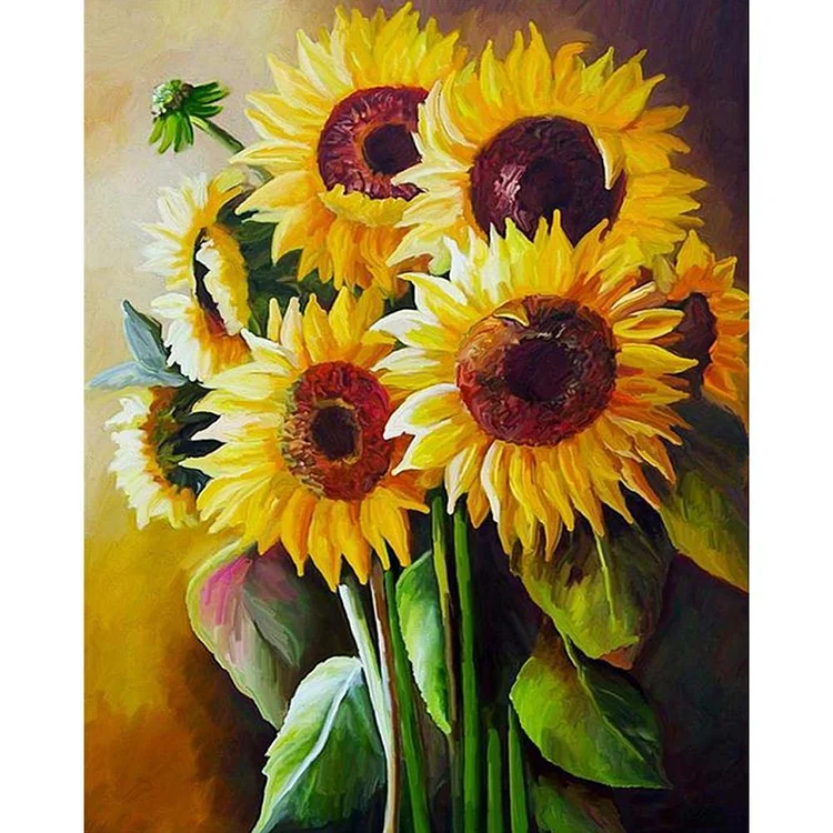 Sun Flowers - Painting By Numbers - 40x50cm