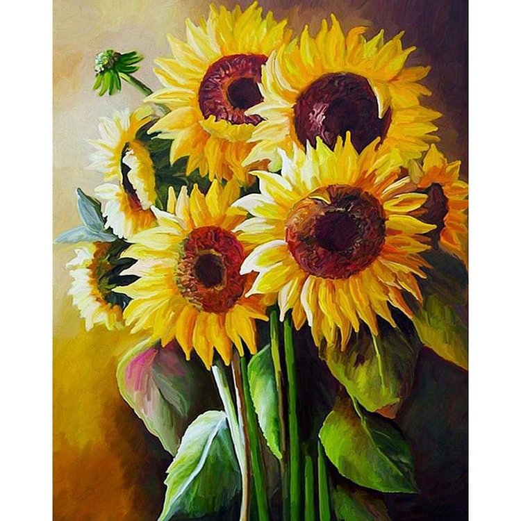 Sun Flowers - Painting By Numbers - 40x50cm