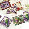 6Pcs Diamond Painting Flowers and Birds Greeting Card Set with Envelopes for Beginner Adult Holiday Gifts