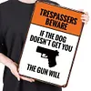 No trespassing warning - Metal Tin Signs(8*12Inch/12*16Inch)