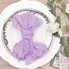 50x50cm Plain Colors Pleated Wedding Event Catering Napkins