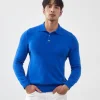 A Class 100% Pure Cashmere Sweater Men's POLO Neck Knitted Pullover Autumn and Winter New Warm Top Fashion Korean Edition Jacket
