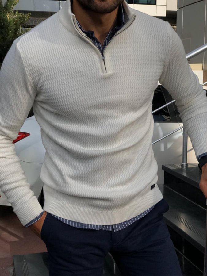 Casual Long Sleeve Polo Shirt