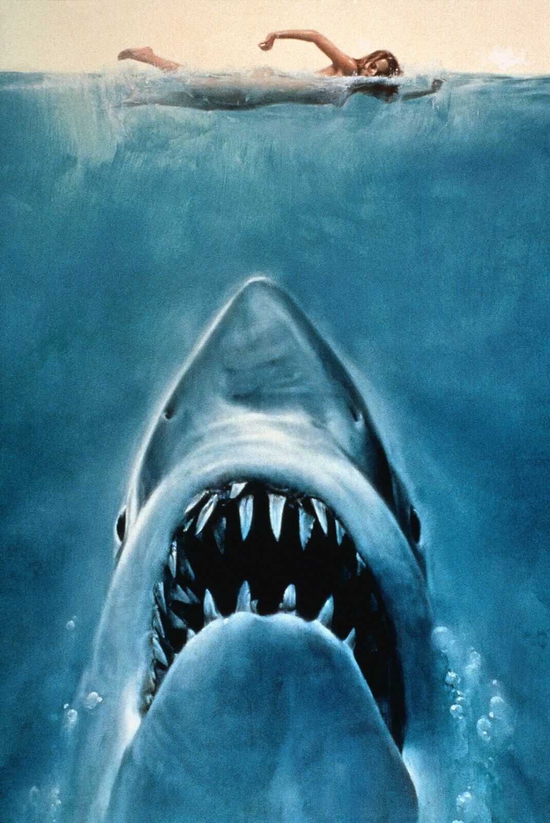 Jaws Movie Poster 11x17 Collectors Photo Poster painting Print Textless Image Spielberg