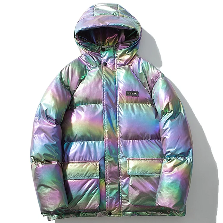 Y2K Streetwear Cotton-Padded Puffer Down Jackets for Men at Hiphopee