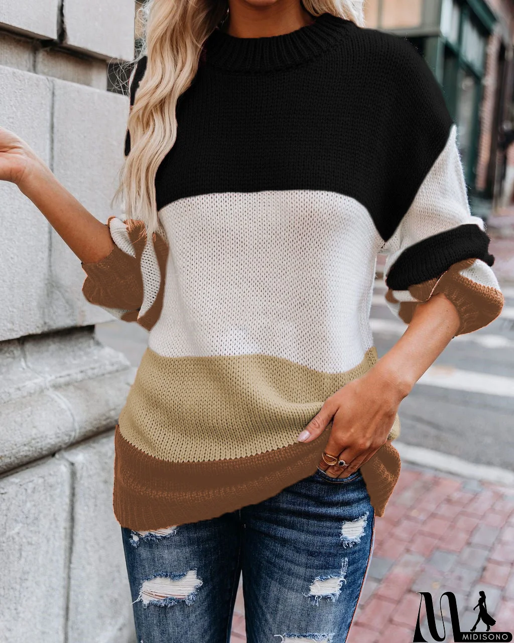 MidiSono - Effortless and Classy winter Sweater