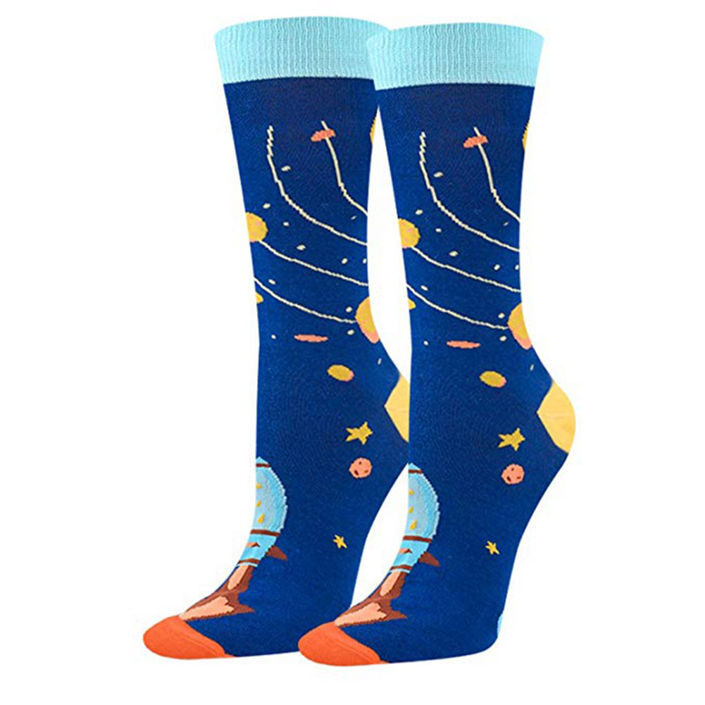 

Universe Printed Socks Adult Cotton Mid-calf Length Socks (Solar System), 501 Original