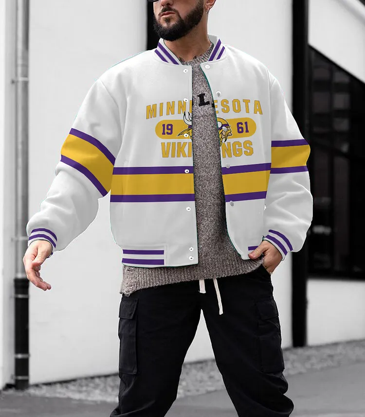 Minnesota Vikings  Men's Limited Edition Full-Snap Casual Jacket