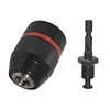 Metal Keyless Drill Chuck Adapter 1.5-13mm Quick Change Converter Fixture Tools