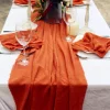 Plain Colors Cotton Event Resturant Napkins Table Runners Covers