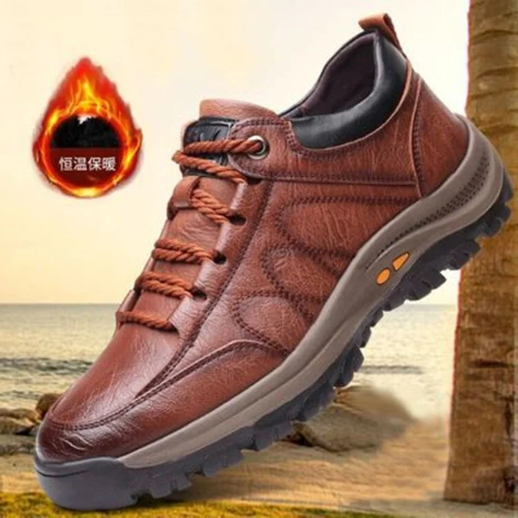 Men's hiking sneakers thick warm shoes