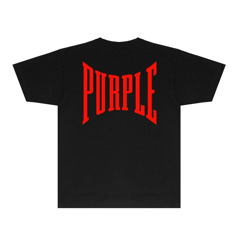 Purple 2023 new fashion T-shirt short sleeves