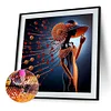 Elegante Dame - speziell geformte Diamond Painting - 30*30cm