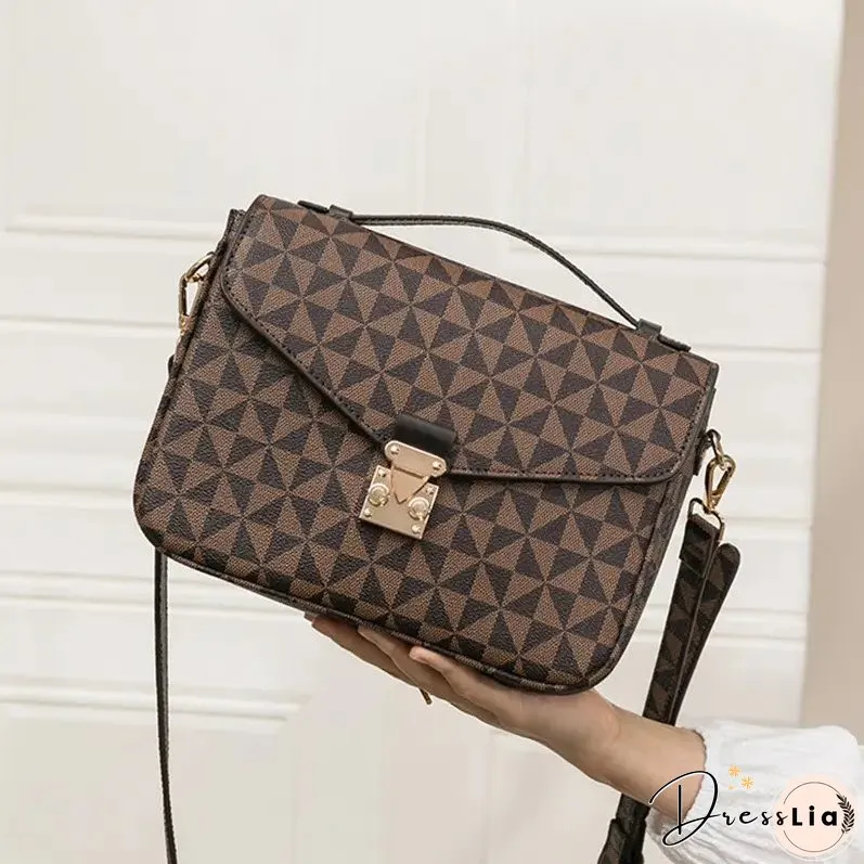 Paziye Check Print Ladies Crossbody Bag