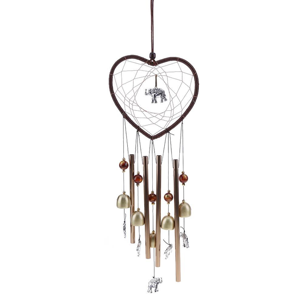 

F3 Sliver Elephant Wind Bell Wind Chimes Home Decor Gift Hanging Ornaments, 501 Original
