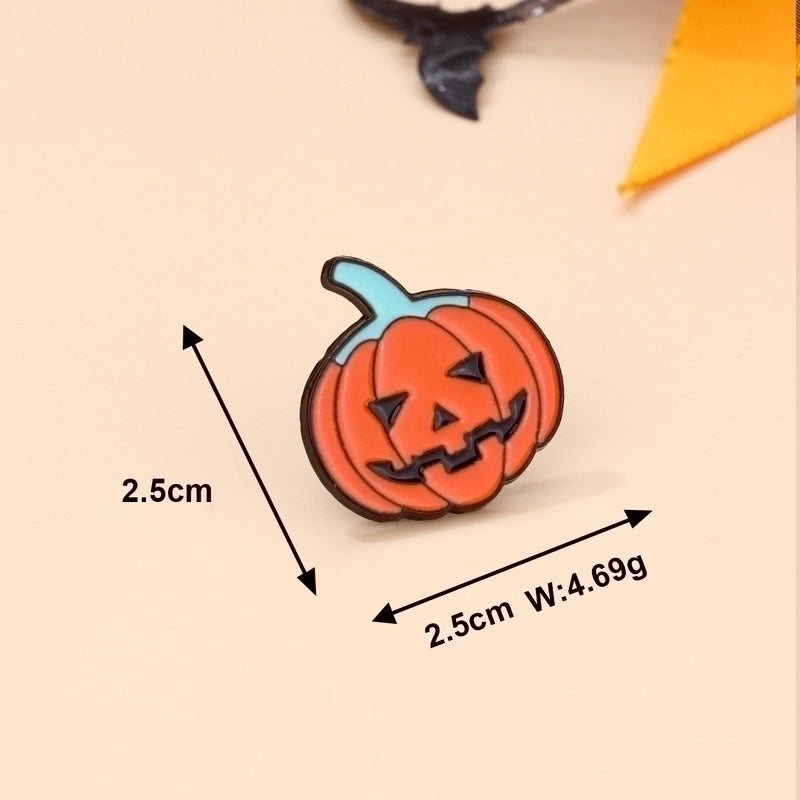 Cute Funny Pumpkin Ghost Alloy Plating Unisex Brooches