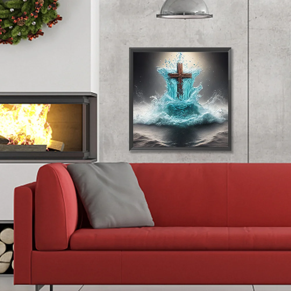 Diamond Painting - Full Round Drill - Crucifix(Canvas|30*30cm)