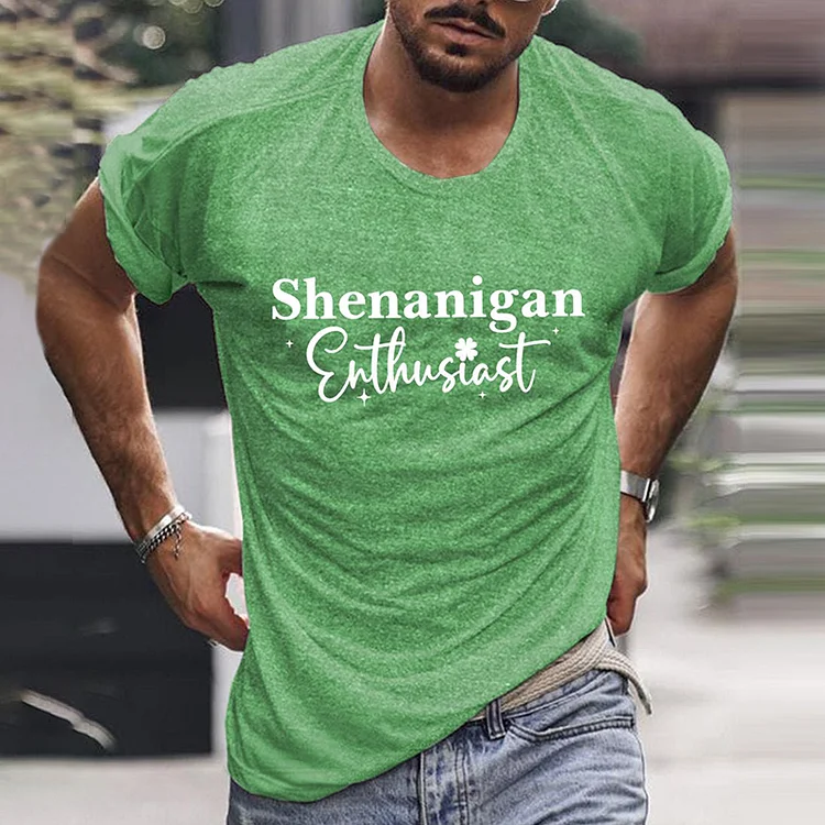 Wearshes Men'S St. Patrick'S Print T-Shirt