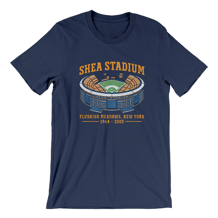 on Demand Shea Stadium New York Unisex Retro T-Shirt S