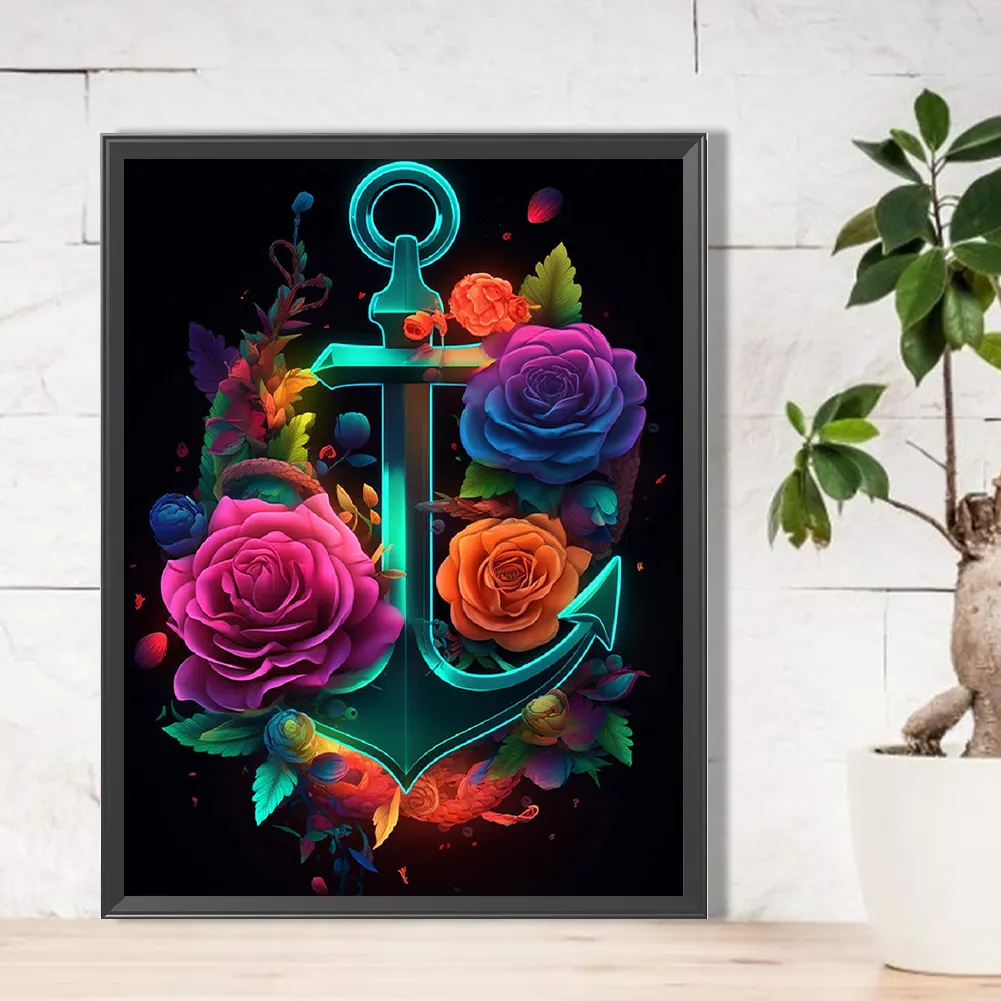 Partial AB Diamond Painting - Full Round Drill - Rose(Canvas|45*60cm)
