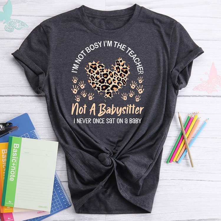 ANB - I'm Not Bossy I'm The Teacher Book Lovers Tee Tee-07269
